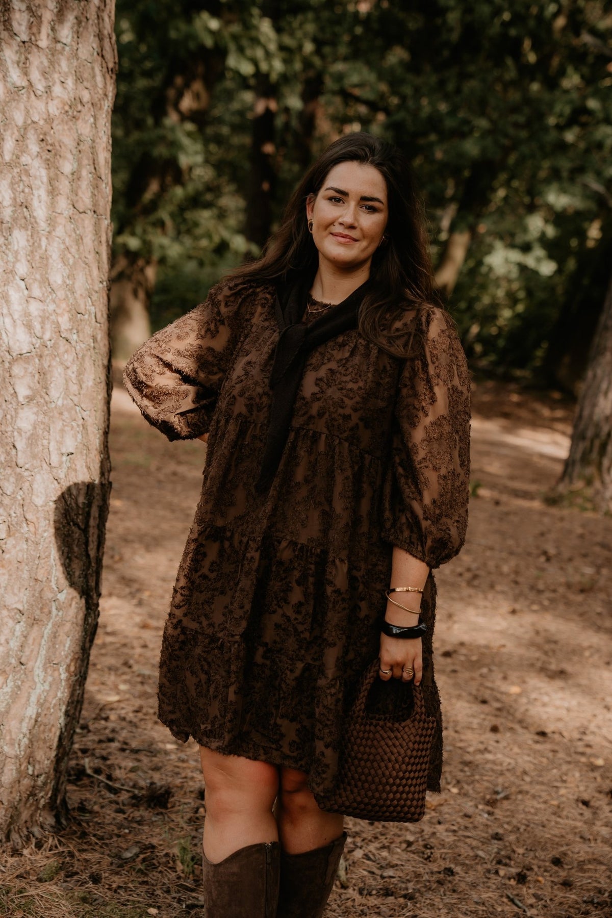 Madelene Dress Brown - Bij Keesje - Bij Keesje The Label - Jurk