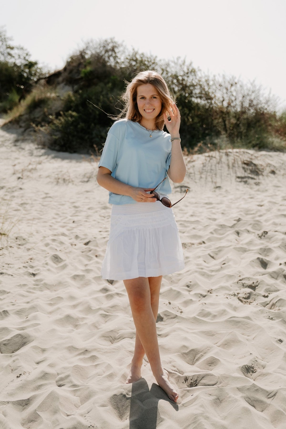 Maliah S viole skirt white - Bij Keesje - Neo Noir - Rok