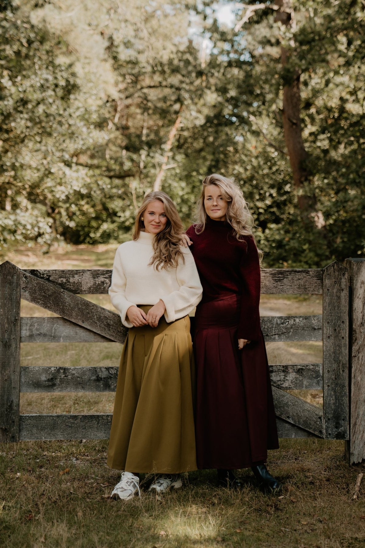 Mariella Plooirok Lang Mosgroen - Bij Keesje - Bij Keesje The Label - Rok