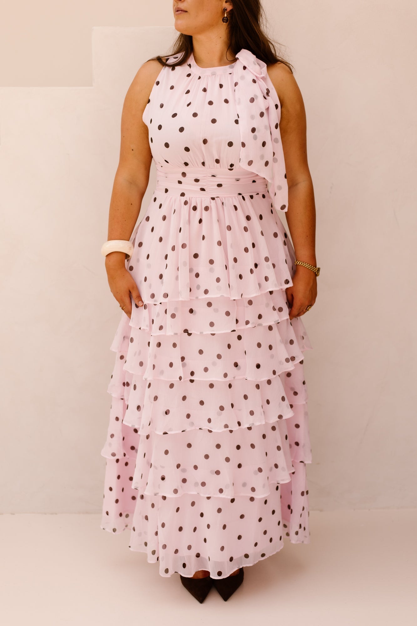 Marli Big Dot Dress Light Pink - Bij Keesje - Neo Noir - Jurk