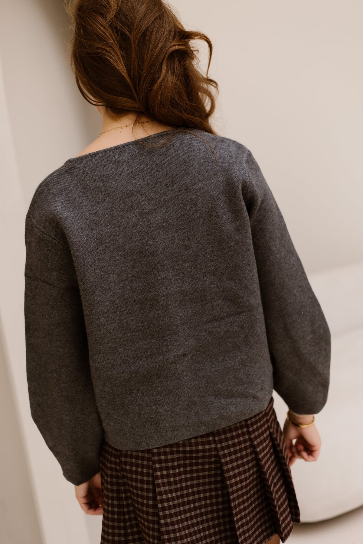 Maud vest grijs - Bij Keesje - Bij Keesje - Vest
