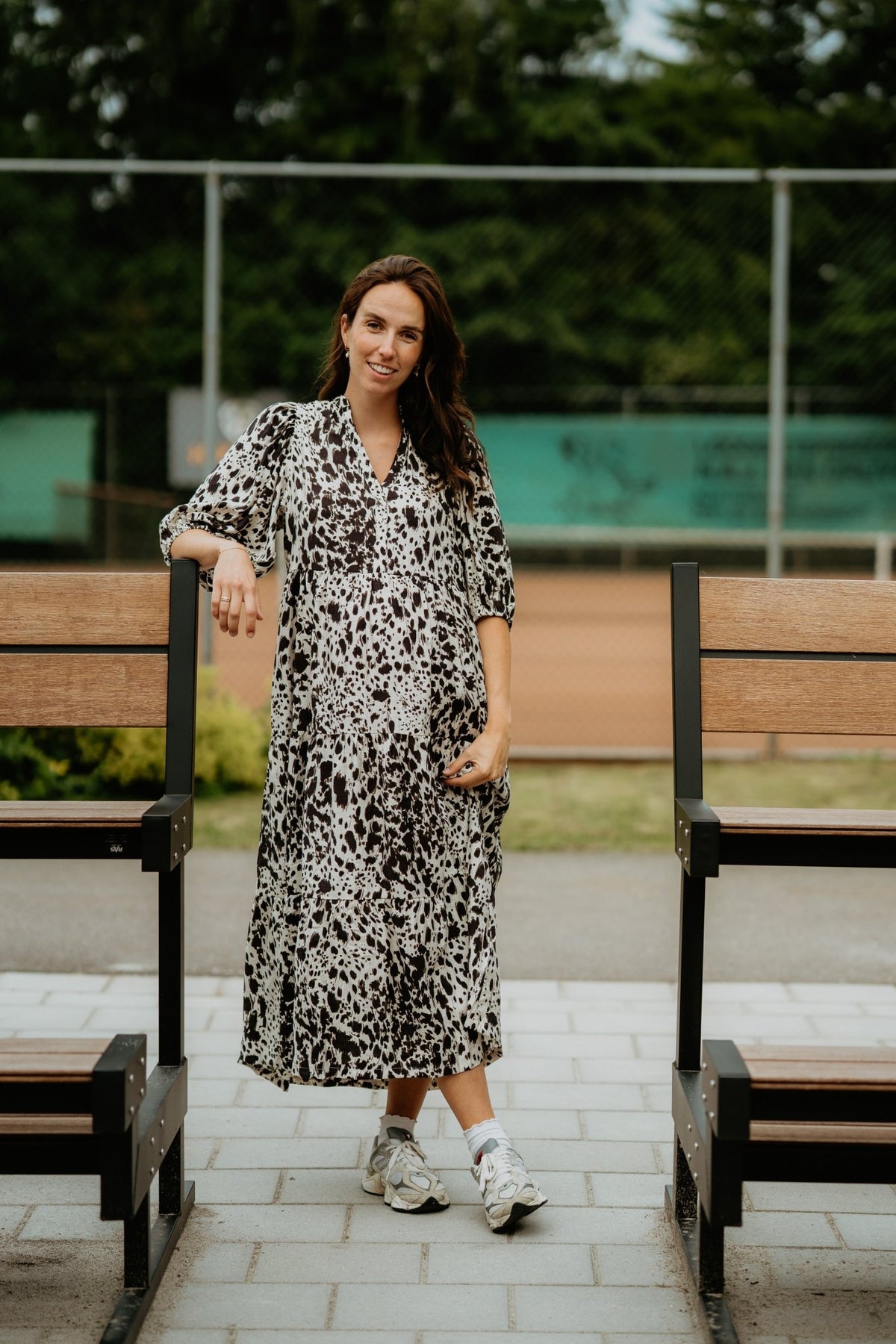 MaxonCC Floor Dress Bone - Bij Keesje - Co'couture - Jurk