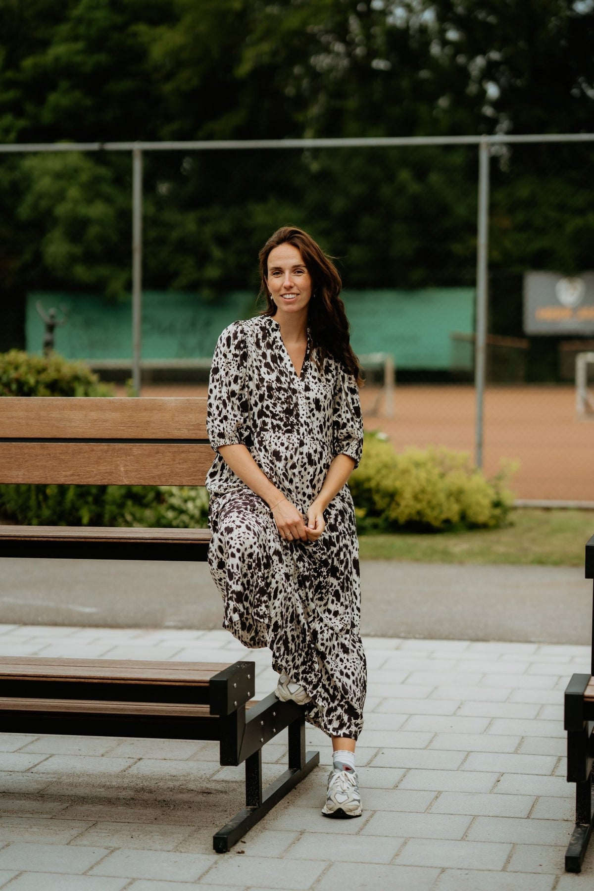 MaxonCC Floor Dress Bone - Bij Keesje - Co'couture - Jurk