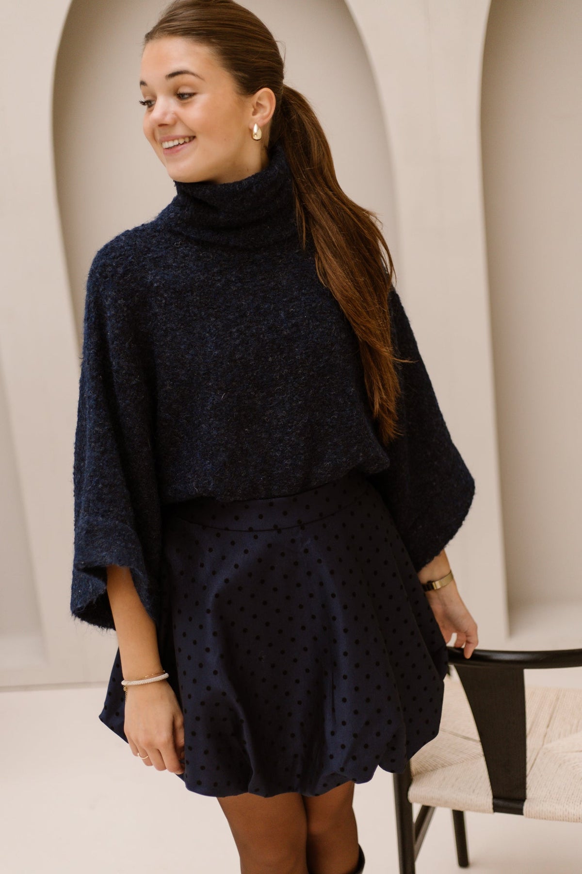 MenorcaW6 balloon skirt marine - Bij Keesje - Aimée the Label - Rok