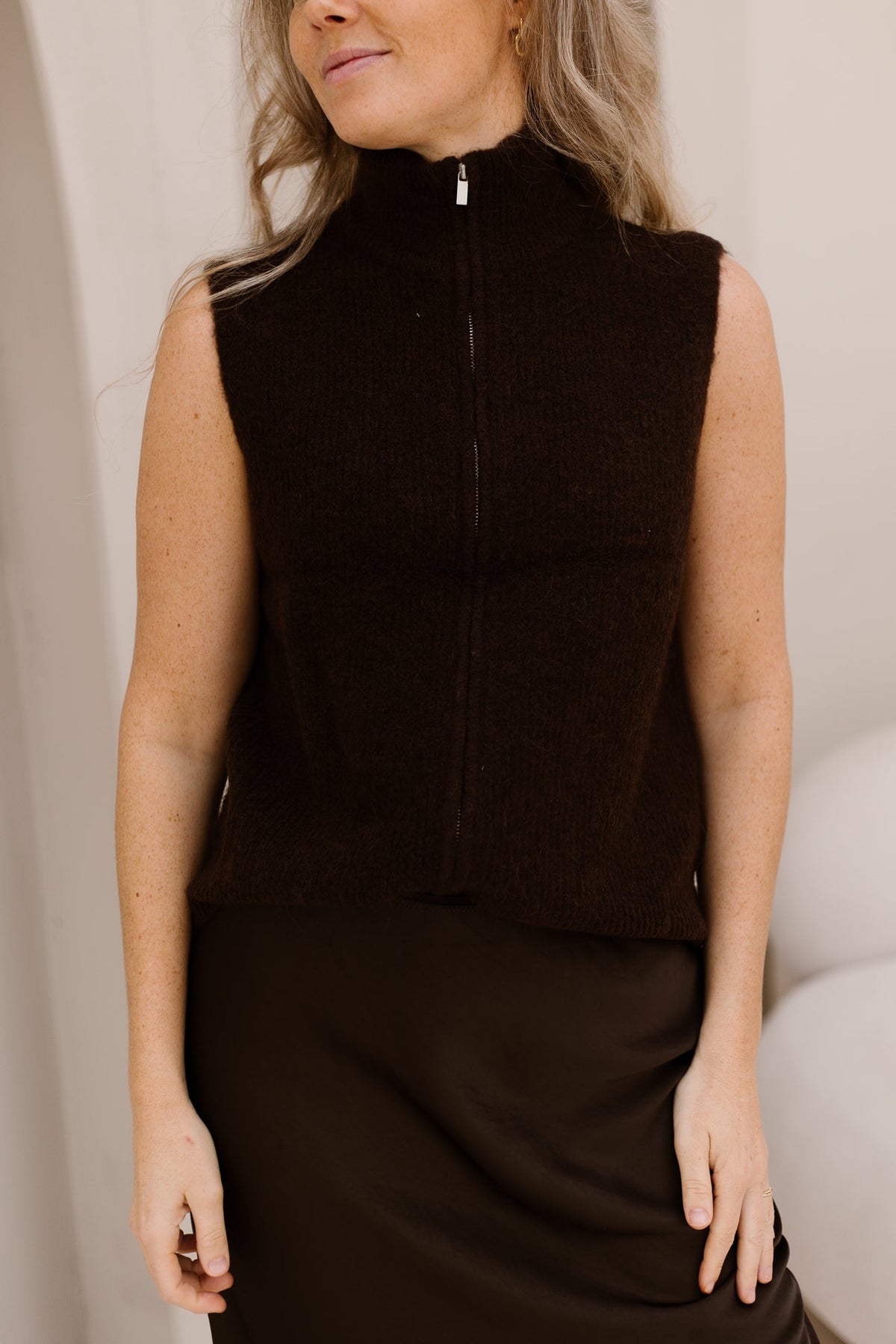 MSCHCilia hope m zip vest molé - Bij Keesje - MSCH Copenhagen - Vest