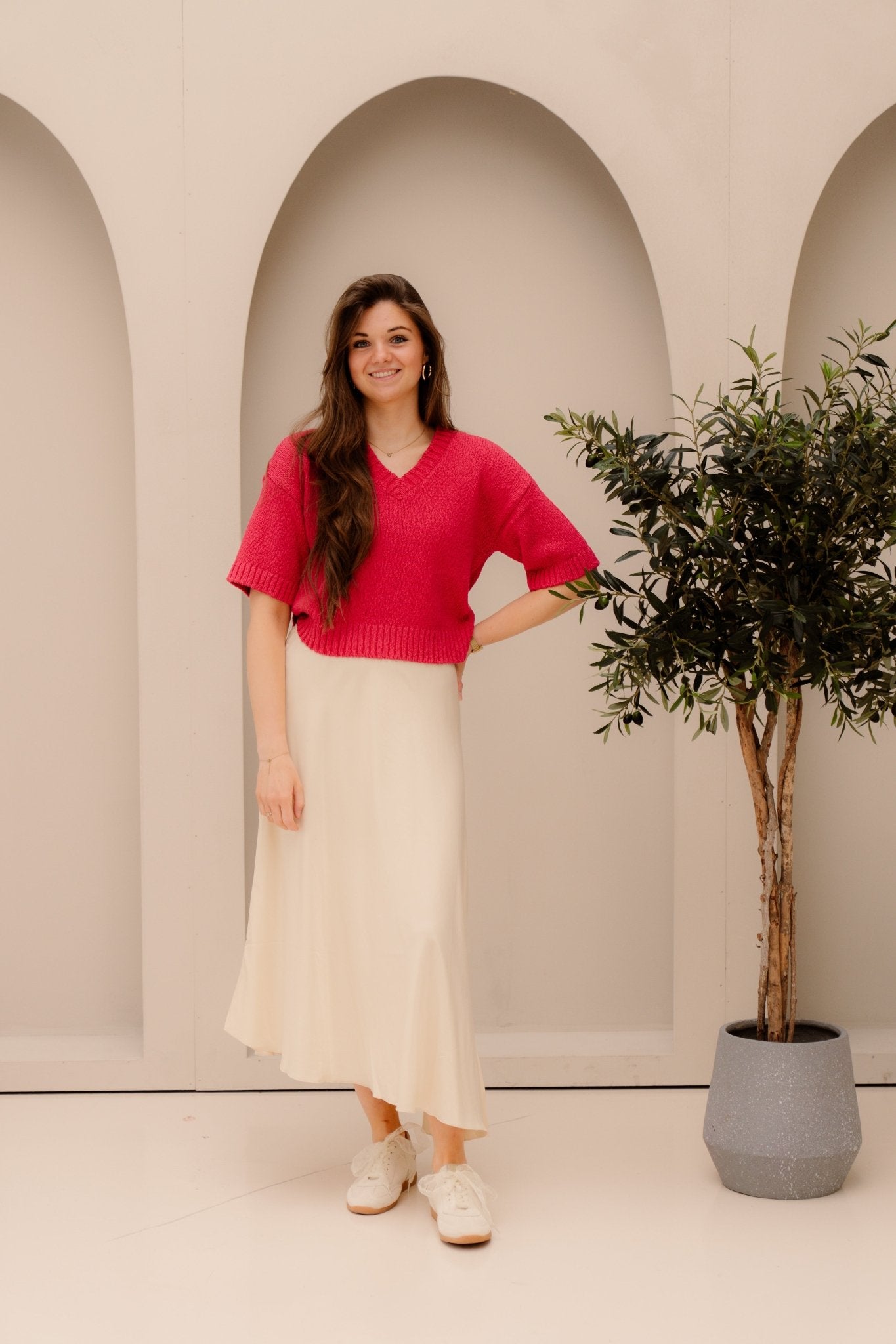 MSCHHannalie 2/4 V Pullover Jazzy - Bij Keesje - MSCH Copenhagen - Trui