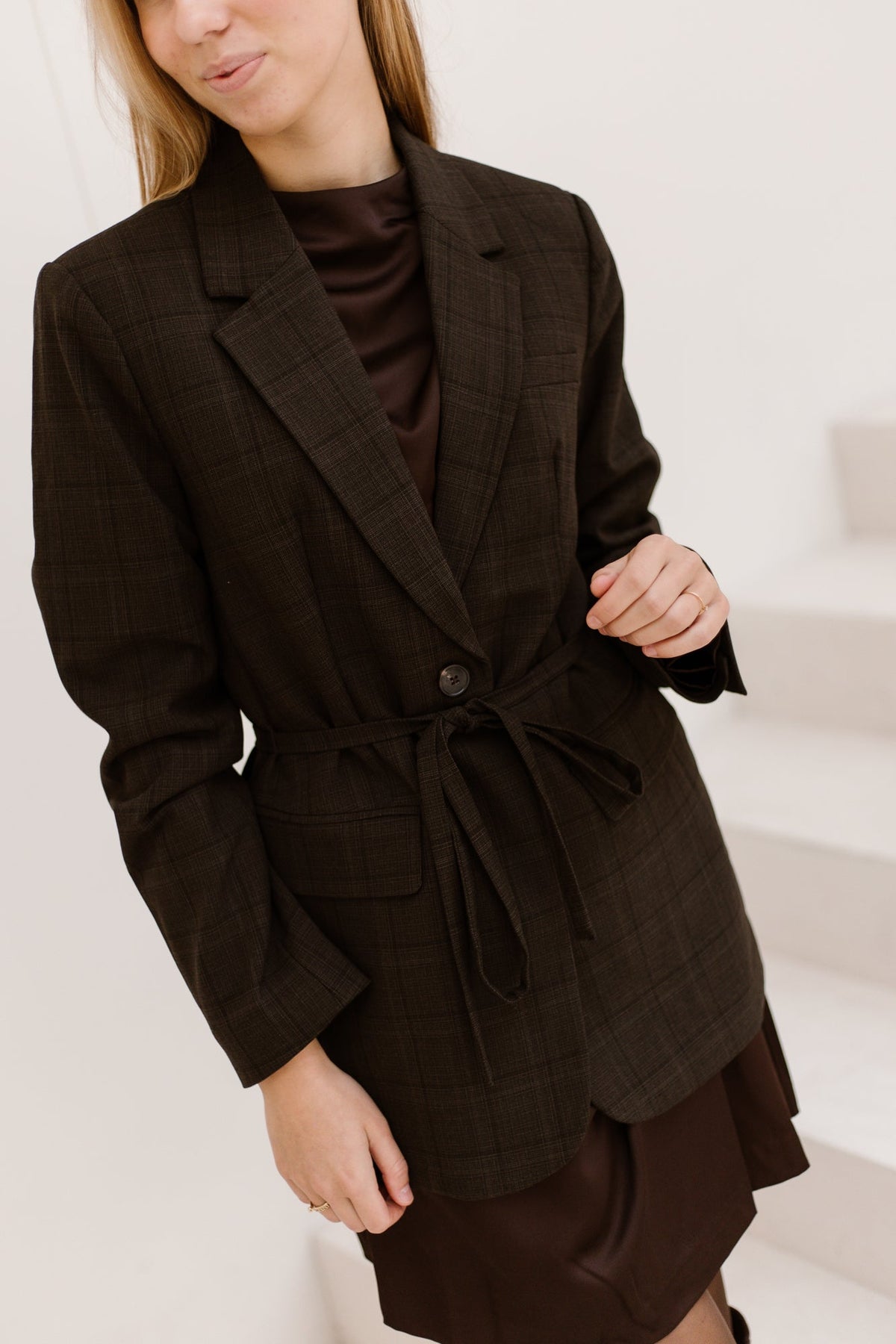 MSCHJohna Blazer Dark Brown - Bij Keesje - MSCH Copenhagen - Blazer