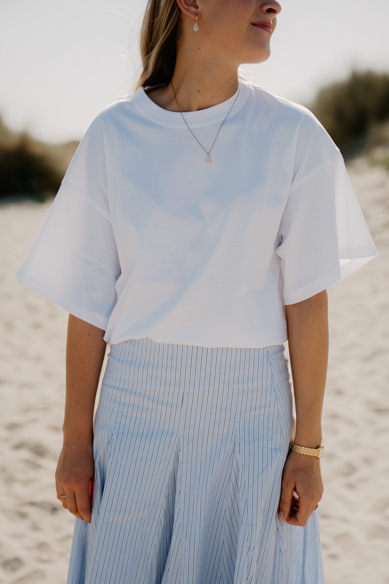 MSCHKinsey Melea Tee Bright White - Bij Keesje - MSCH Copenhagen - Top