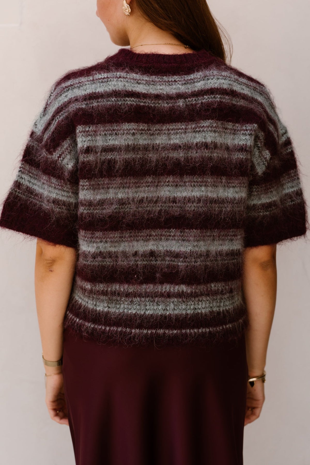 MSCHLycie 2/4 Pullover STP Purple-Gray - Bij Keesje - MSCH Copenhagen - Trui