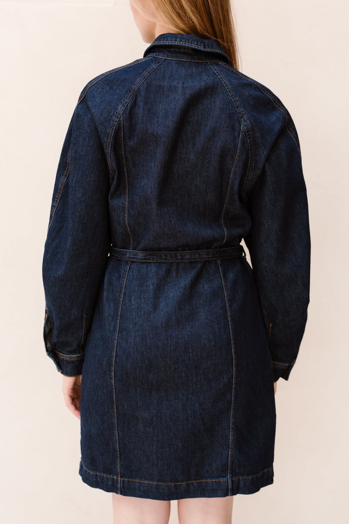 MSCHSana L/S Denim Shirt Dress Dark Blue Wash - Bij Keesje - MSCH Copenhagen - Jurk
