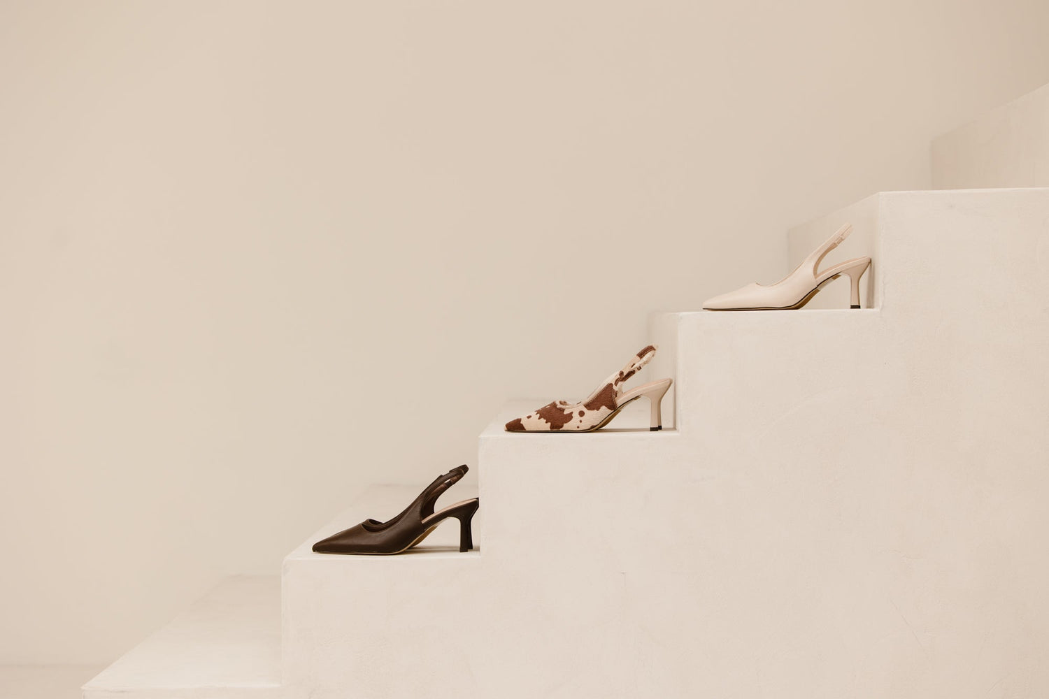 Noémi slingback heel cowprint - Bij Keesje - Bij Keesje