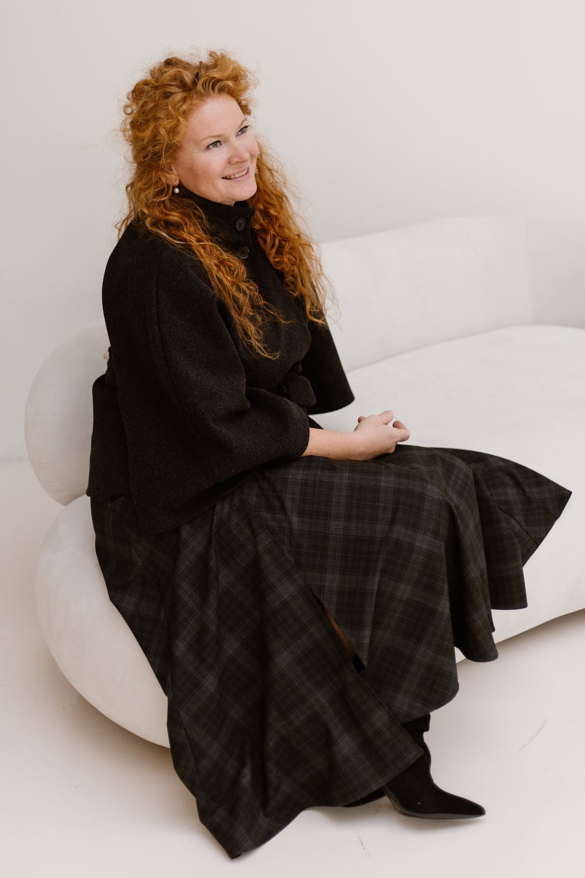 Objdiena long skirt gun metal - Bij Keesje - Object - Rok