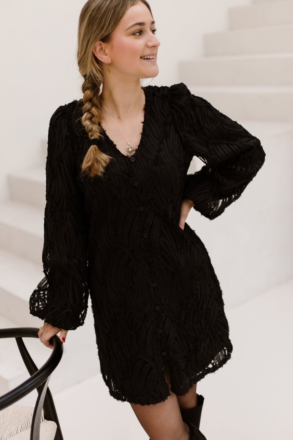 Objlucie luka dress black - Bij Keesje - Object - Jurk