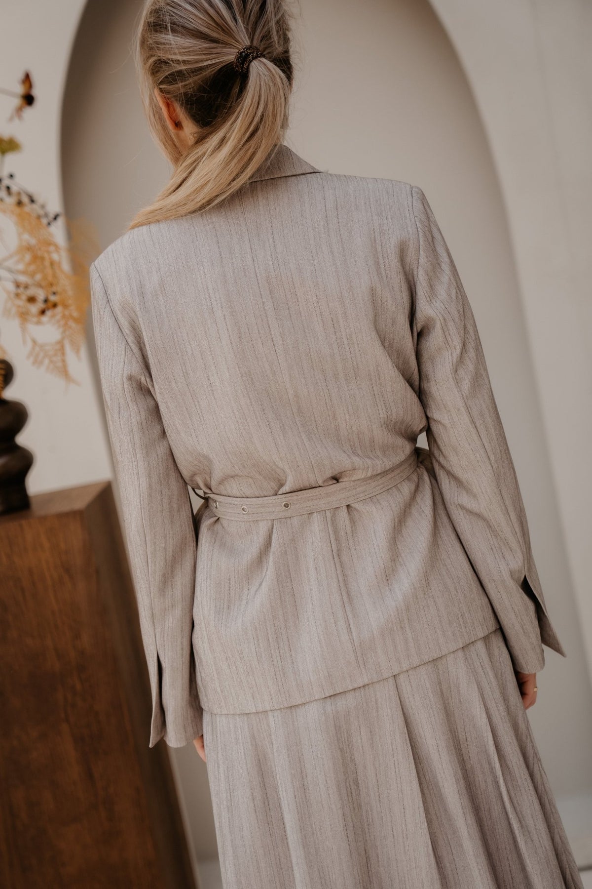 Objnimra LS double row blazer grey - Bij Keesje - Bij Keesje - Blazer