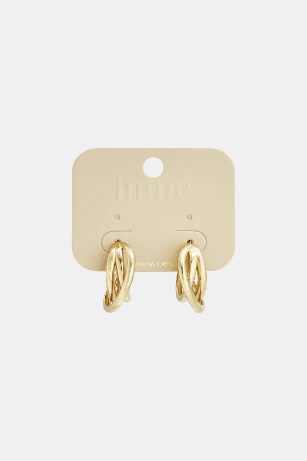 Oorbellen Simone lines gold - Bij Keesje - Lumé - Oorbel