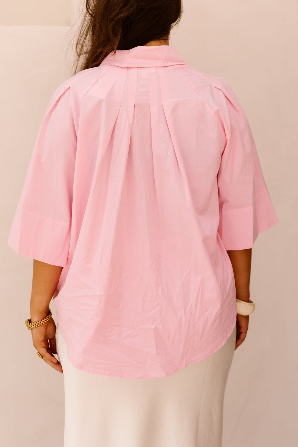 Pink oversized blouse - Bij Keesje - Bij Keesje - Blouse