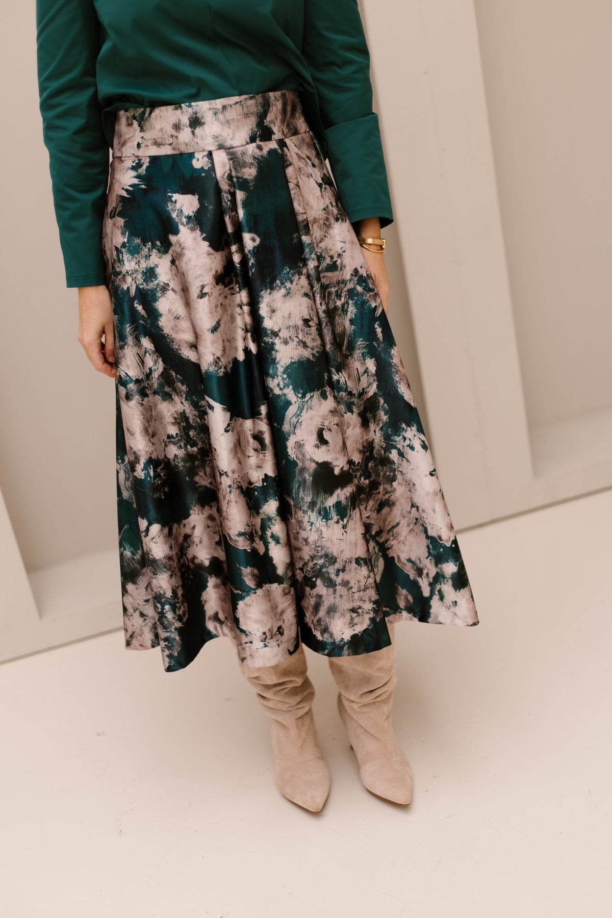RCGonna Skirt Verde Petrolio - Bij Keesje - Rinascimento - Rok