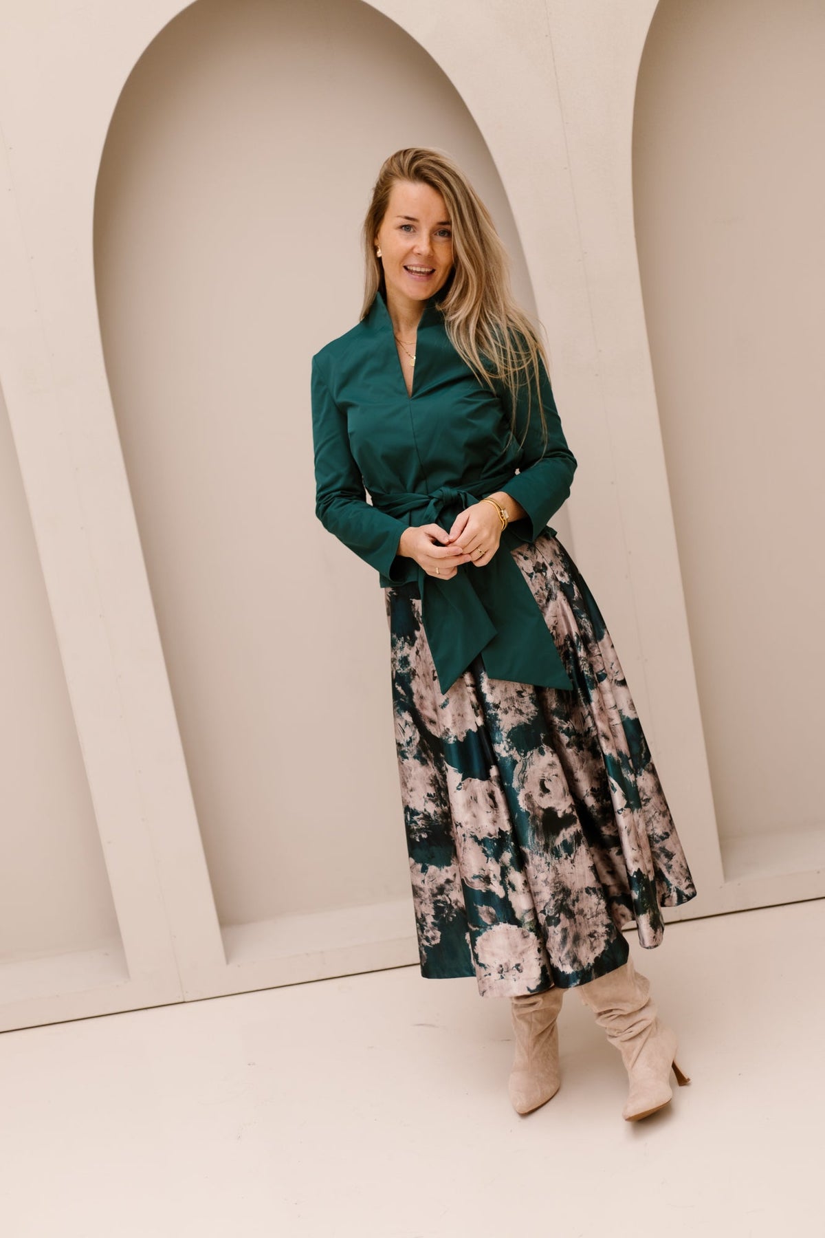 RCGonna Skirt Verde Petrolio - Bij Keesje - Rinascimento - Rok
