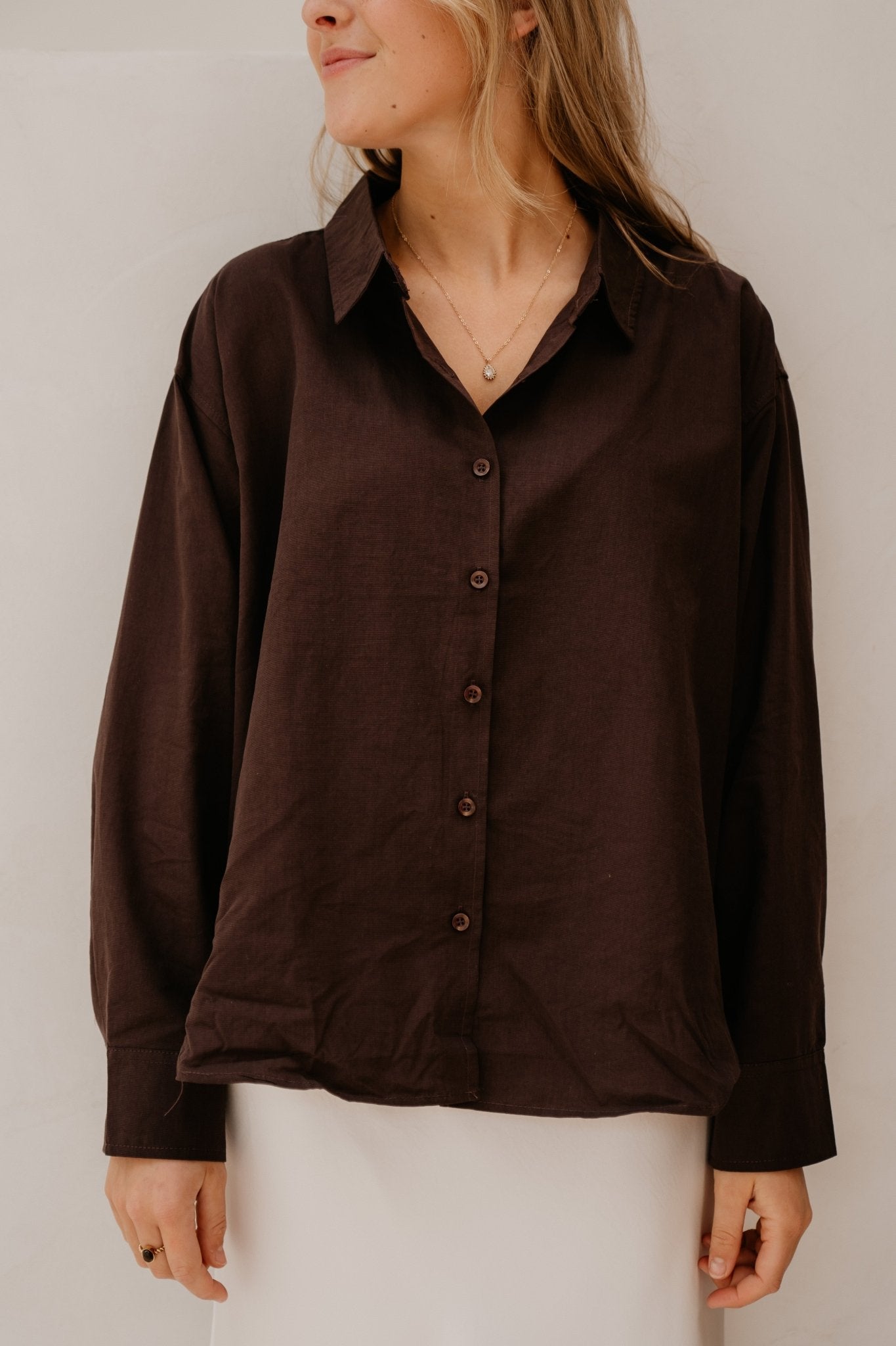 Renee blouse brown - Bij Keesje - Bij Keesje - Blouse