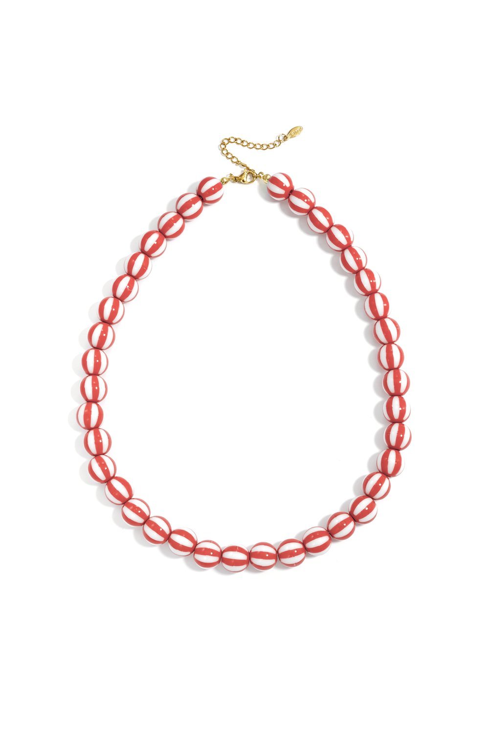 Rhode ketting streep rood - Bij Keesje - Bij Keesje - accessoires