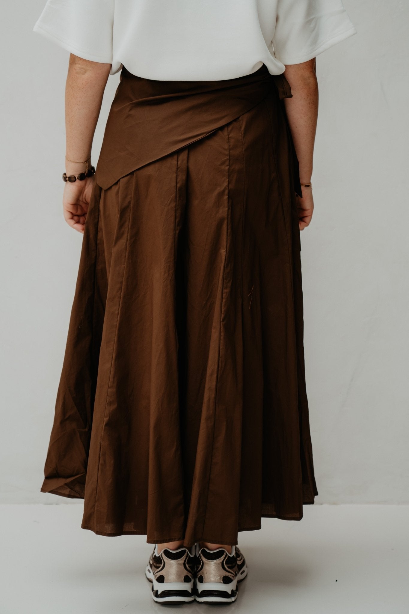 Rok met sjaal choco - Bij Keesje - Bij Keesje - Rok