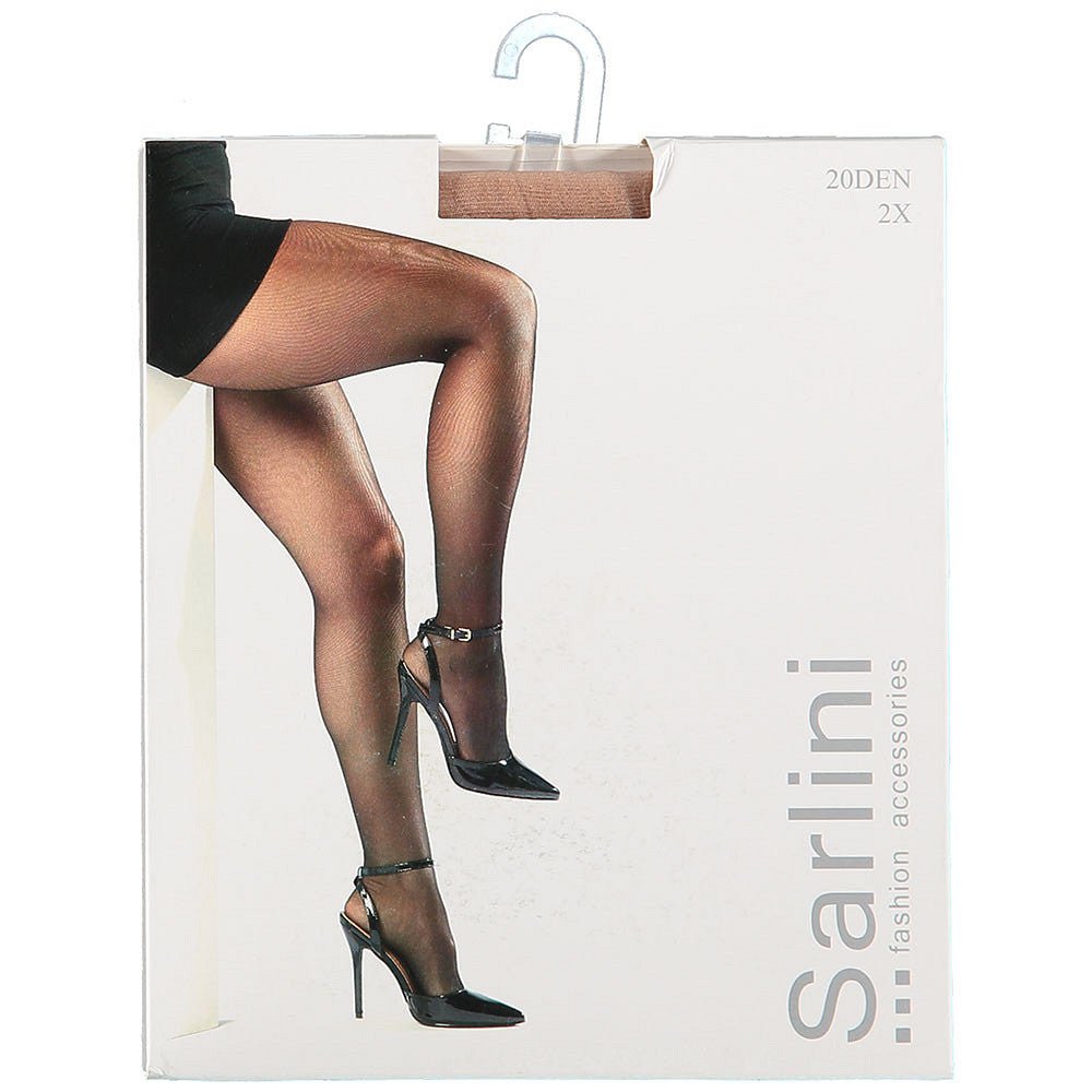 Sarlini panty 20 denier zwart, verpakking - Bij Keesje