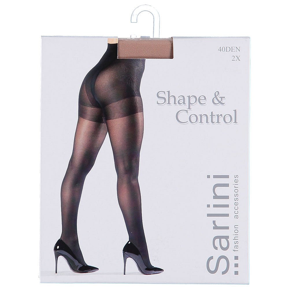 Sarlini shaping panty 40 denier mokka, verpakking - Bij Keesje