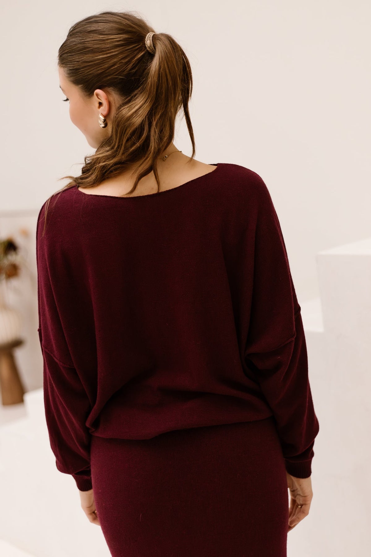 Sissi Sweater bordeaux - Bij Keesje - Teatro - Trui