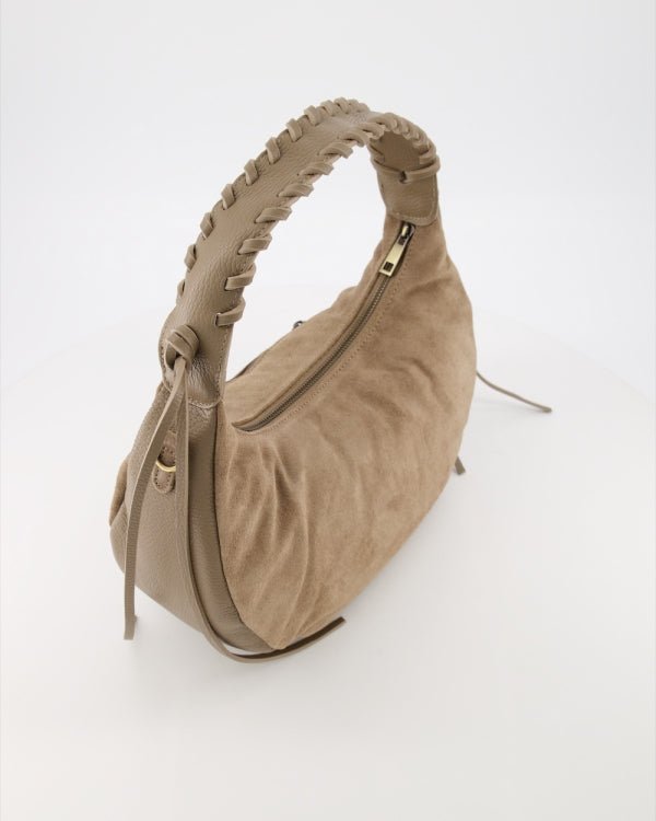 Tas Cassidy suede taupe - Bij Keesje - Bij Keesje -