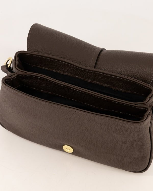 Tas Catania leer donkerbruin - Bij Keesje - Bij Keesje - tas