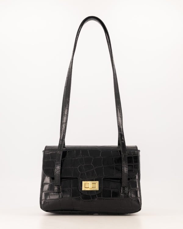 Tas Cocco croco zwart - Bij Keesje - Bij Keesje - Tas