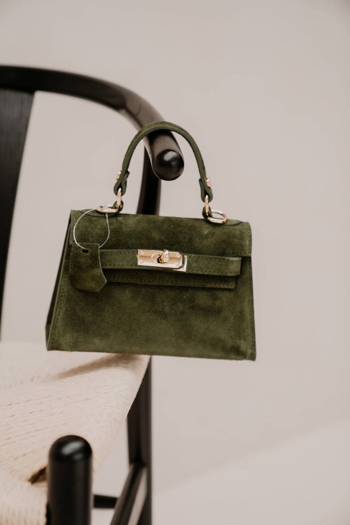 Tas Grace suede groen - Bij Keesje - Bij Keesje - Tas