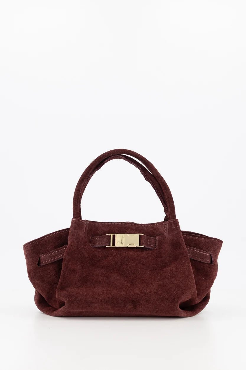 Tas Leonie suede bordeaux - Bij Keesje - Bij Keesje