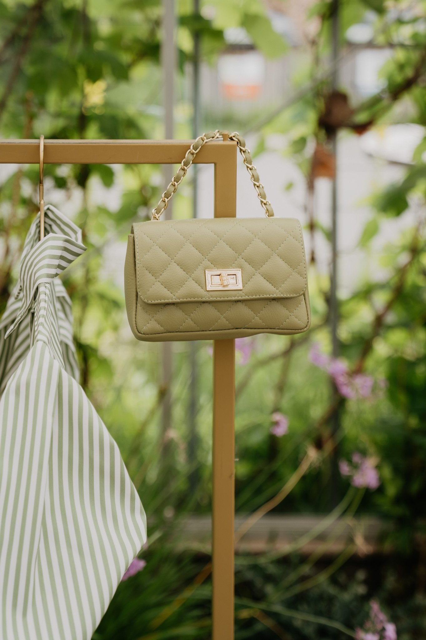 Tas madelief klein moss green - Bij Keesje - Bij Keesje - tas