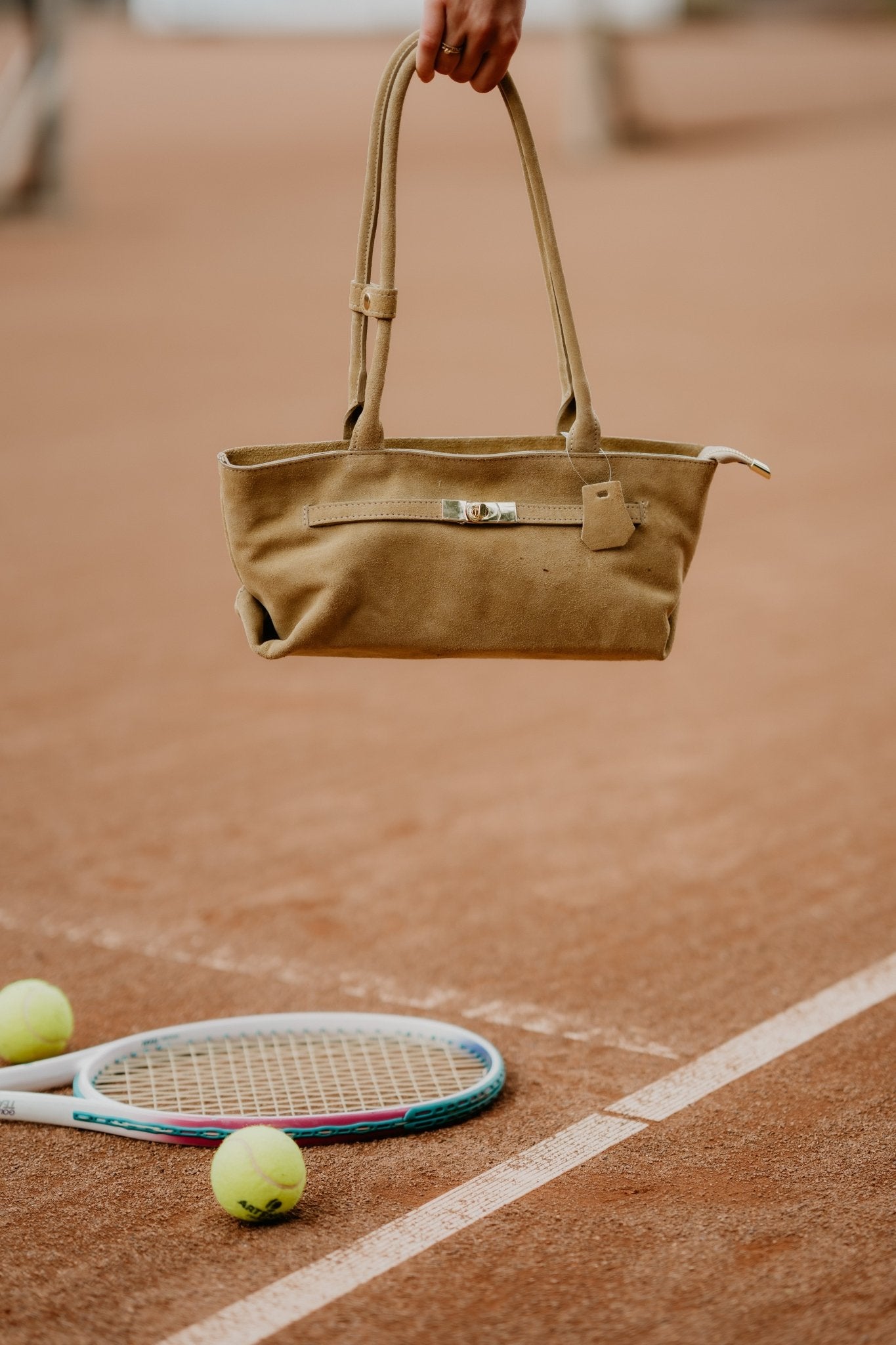 Tas Peet suede zand - Bij Keesje - Bij Keesje - tas