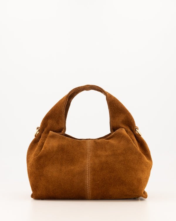 Tas Polly suede cognac - Bij Keesje - Bij Keesje - Tas