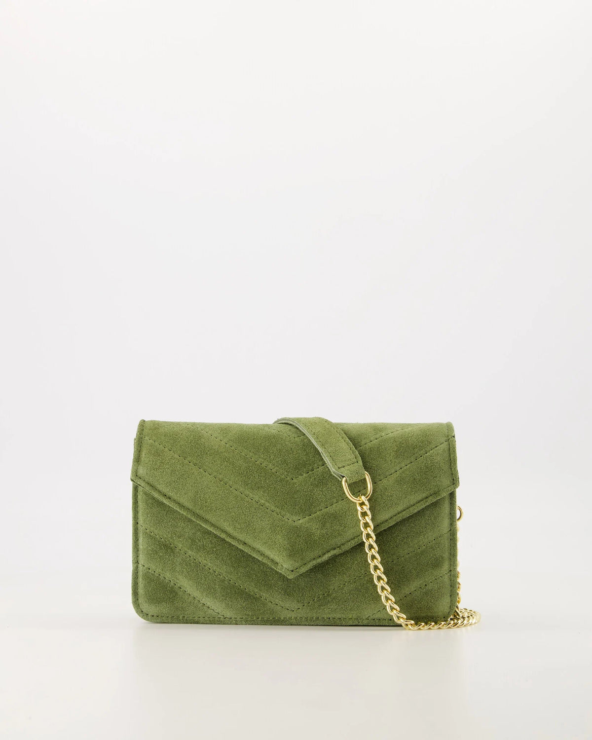 Tas Roos suede groen - Bij Keesje - Bij Keesje