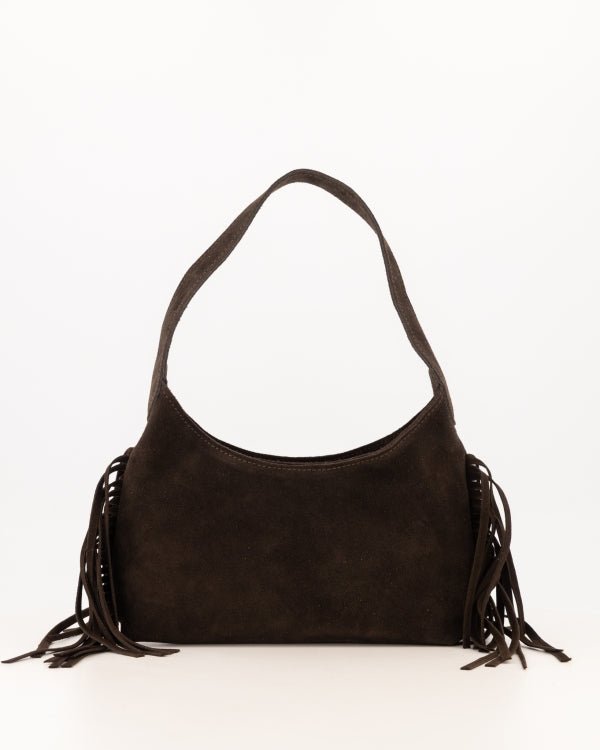 Tas Siena suede donkerbruin - Bij Keesje - Bij Keesje - tas