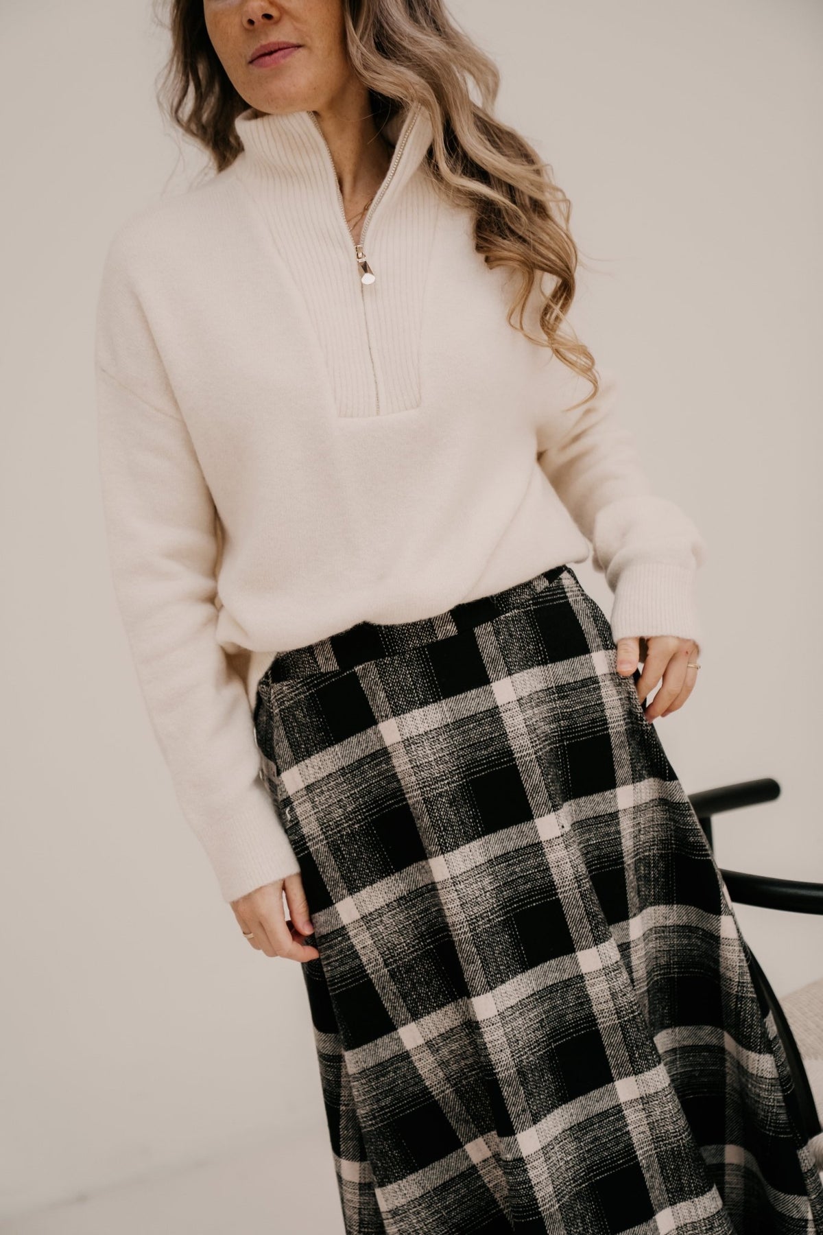 Voxana sweater ecru - Bij Keesje - Ange - Trui