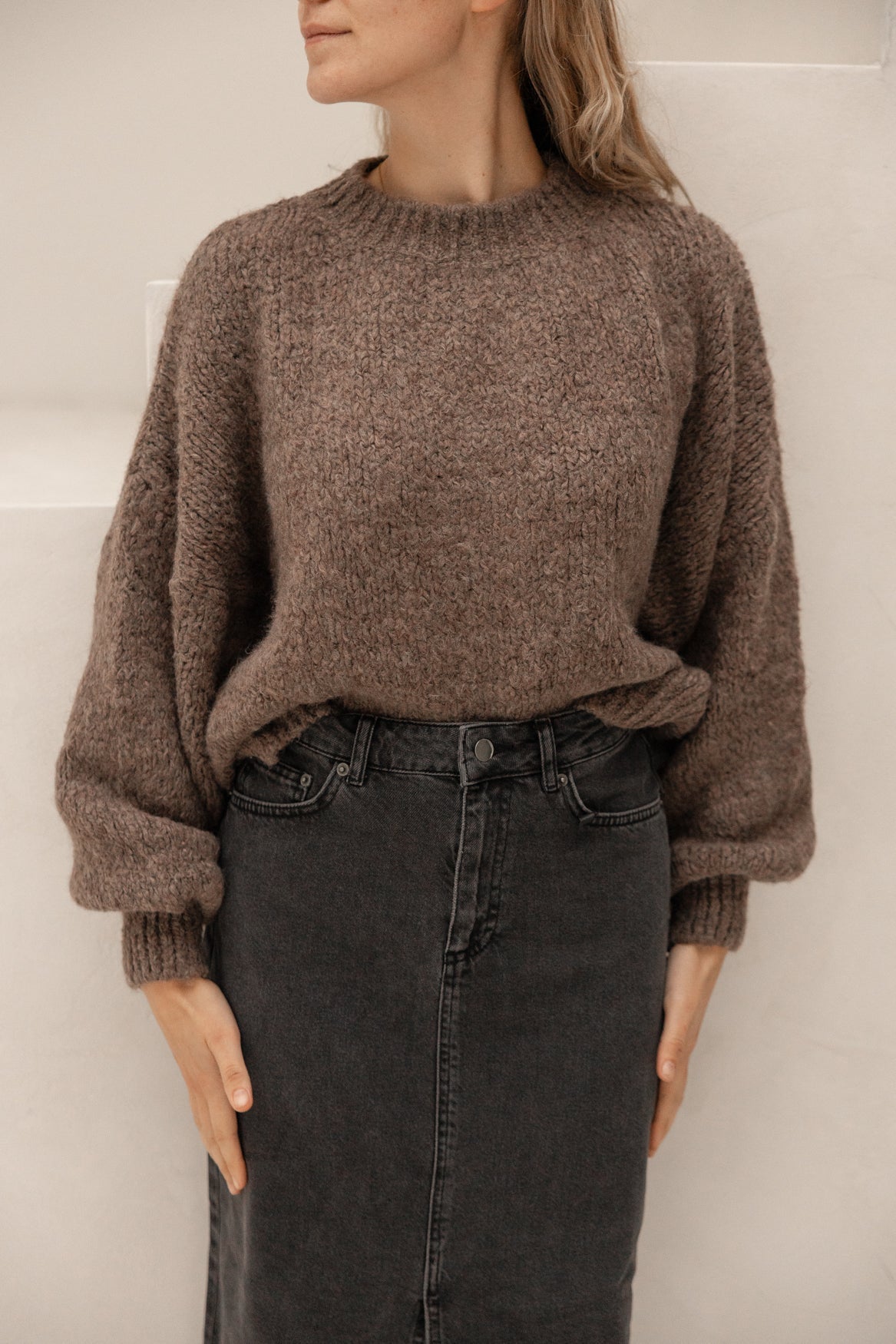 Wendy sweater light brown - Bij Keesje