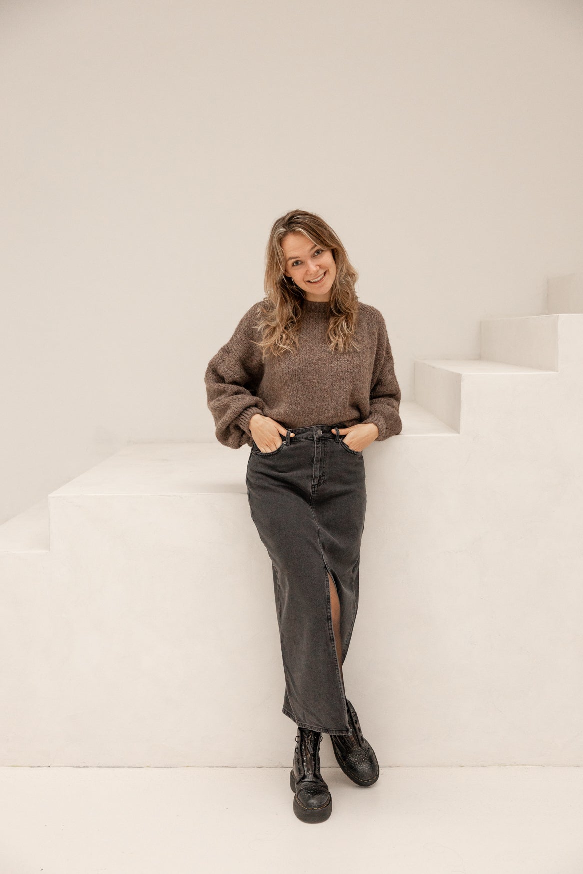 Wendy sweater light brown - Bij Keesje