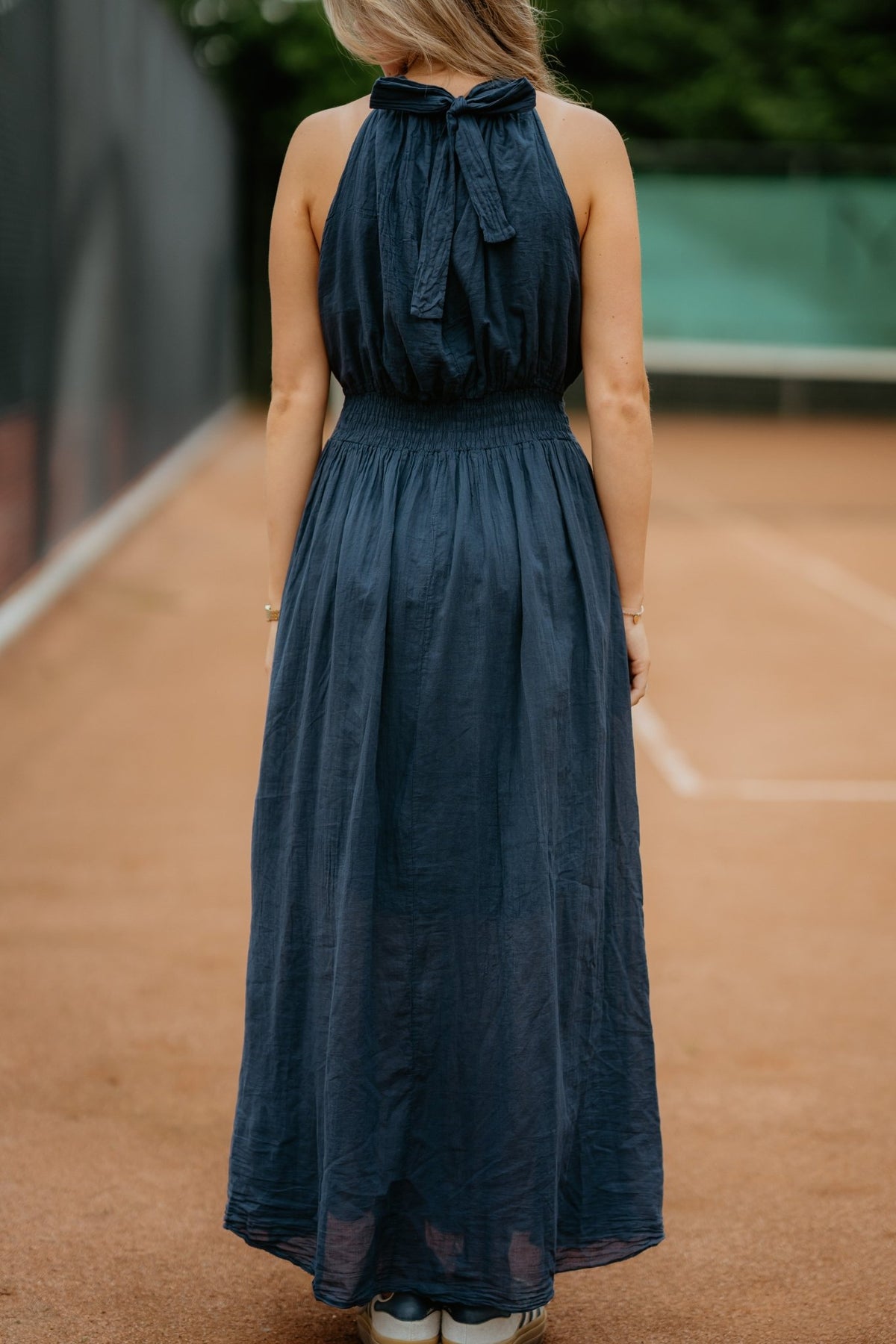 Wenly dress bow darkblue - Bij Keesje - Bij Keesje - Jurk
