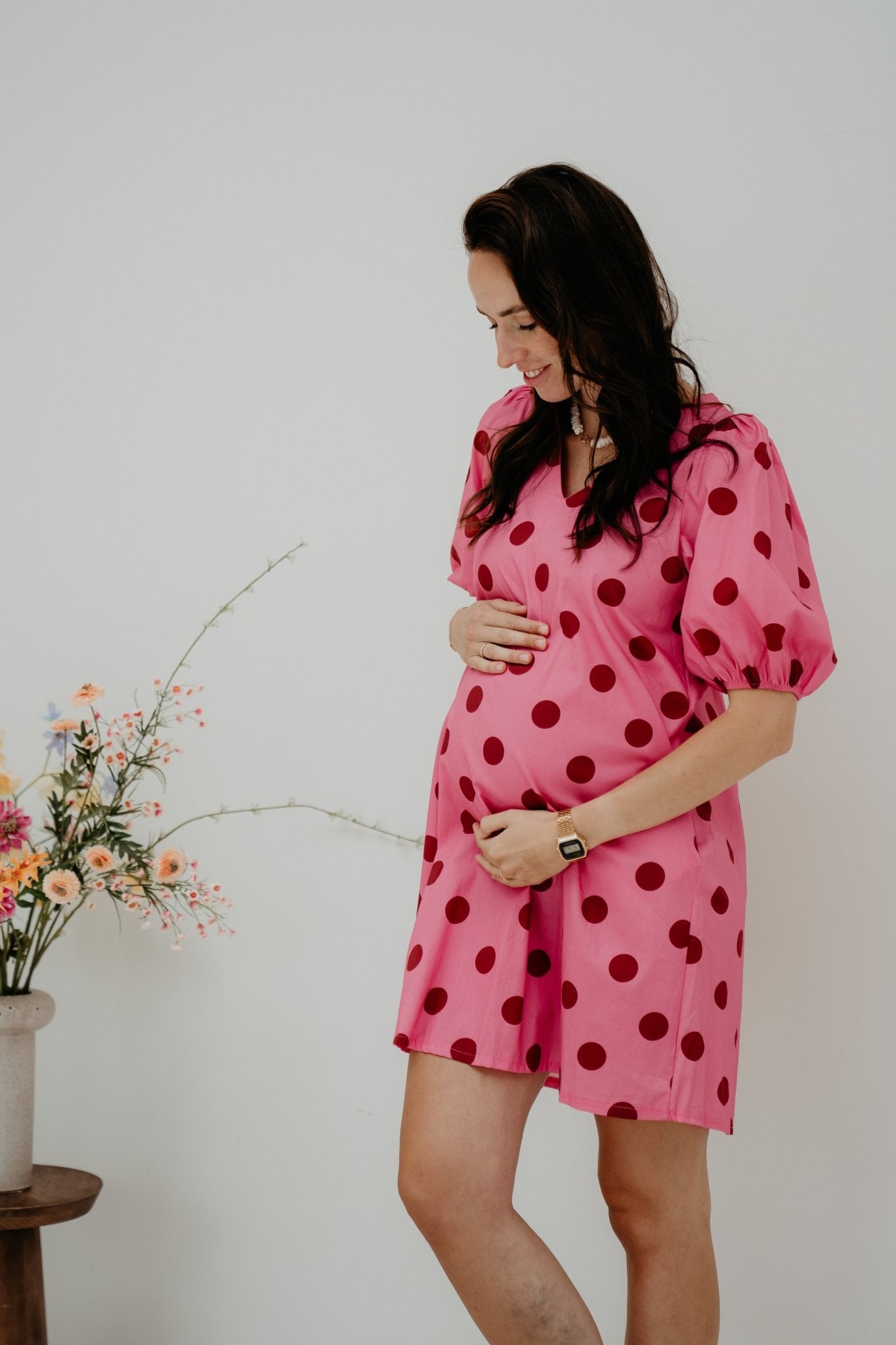 Willisa Dots Dress Fuchia/Red - Bij Keesje - Neo Noir - Jurk