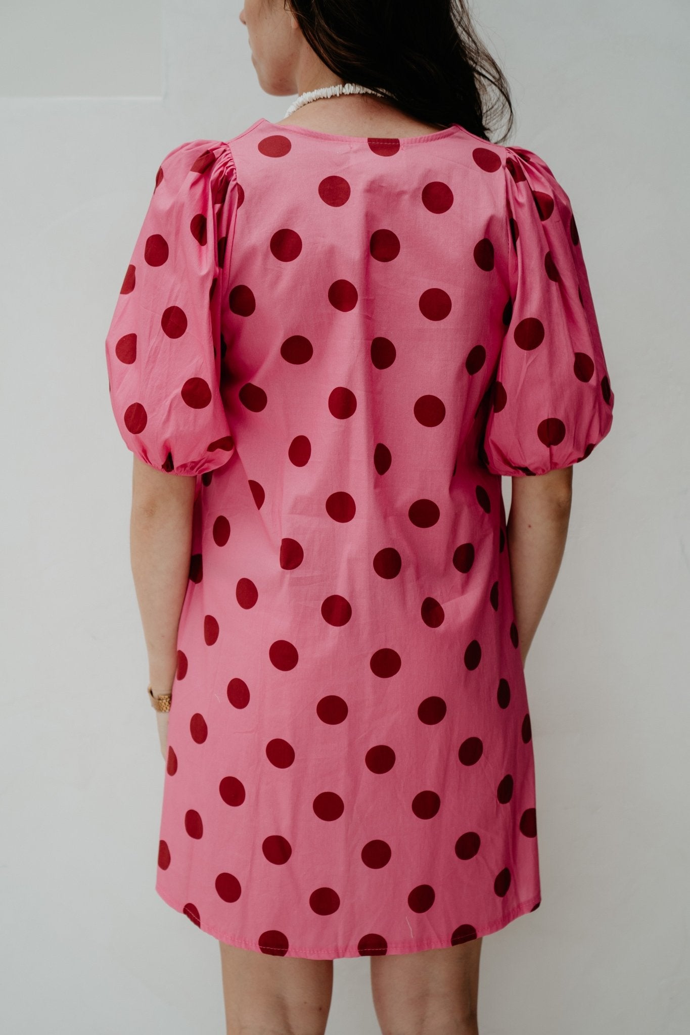 Willisa Dots Dress Fuchia/Red - Bij Keesje - Neo Noir - Jurk