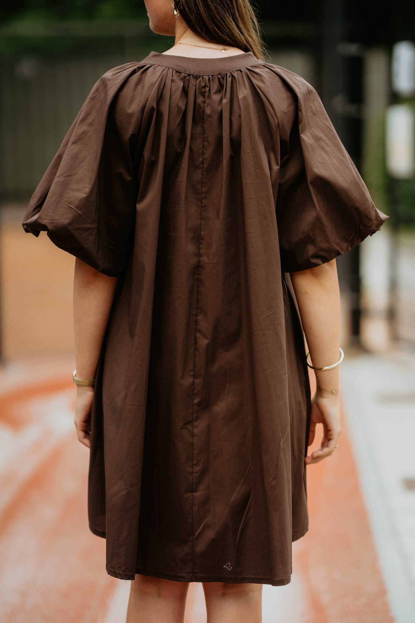 Xandra blouse dress brown - Bij Keesje - Bij Keesje - jurk