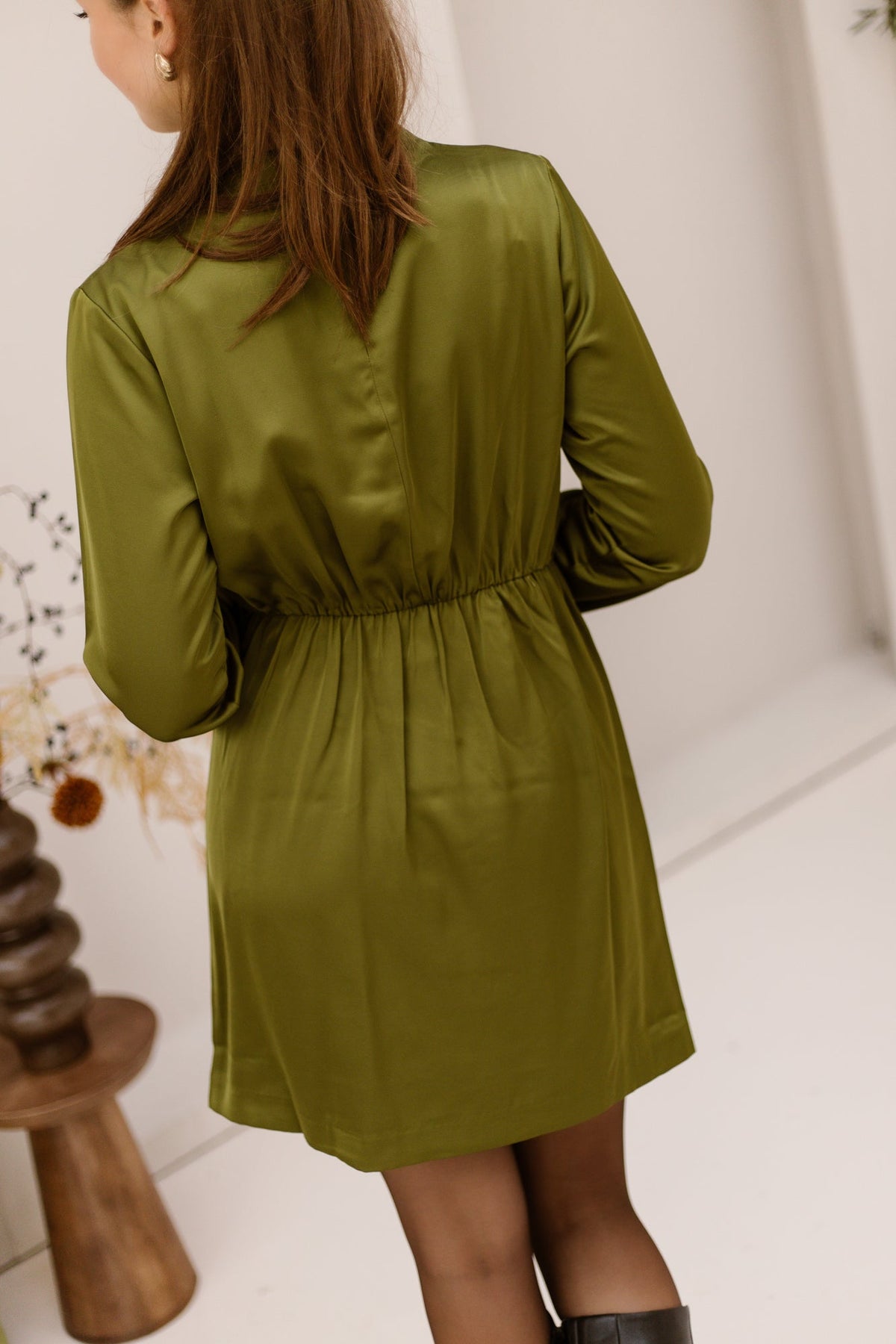 Yasbista dress sphagnum - Bij Keesje - Y.A.S - Jurk