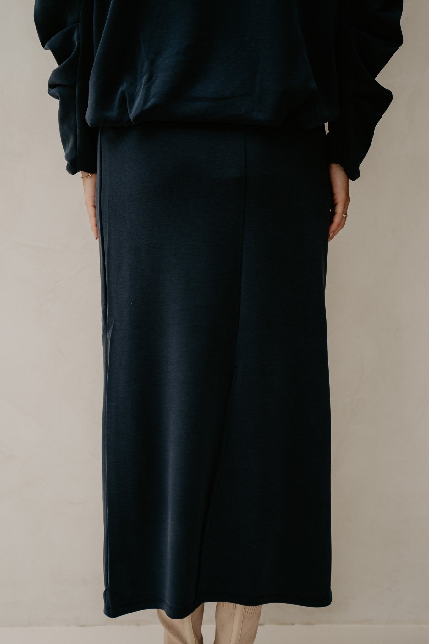 Yascoze ankle skirt navy blazer - Bij Keesje - Y.A.S - Rok