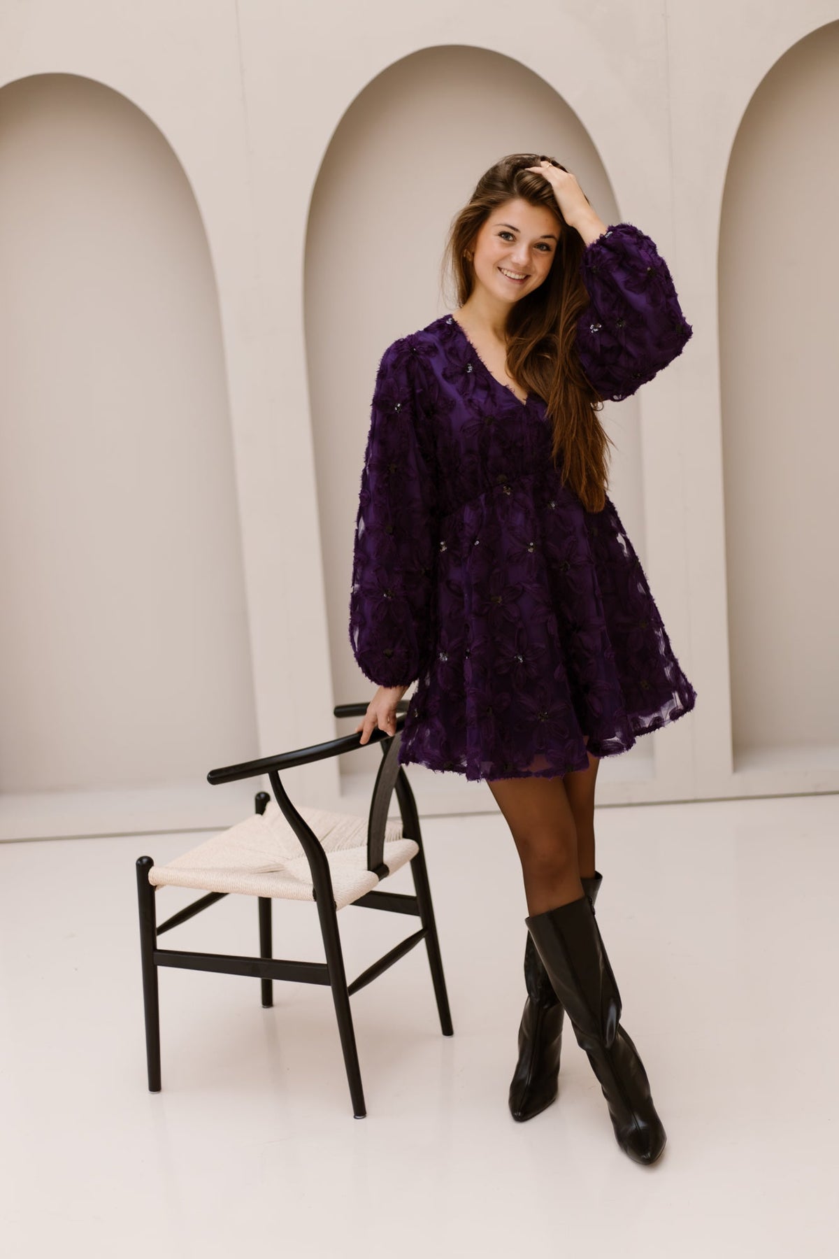 Yasfazilla dress purple - Bij Keesje - Y.A.S - Jurk