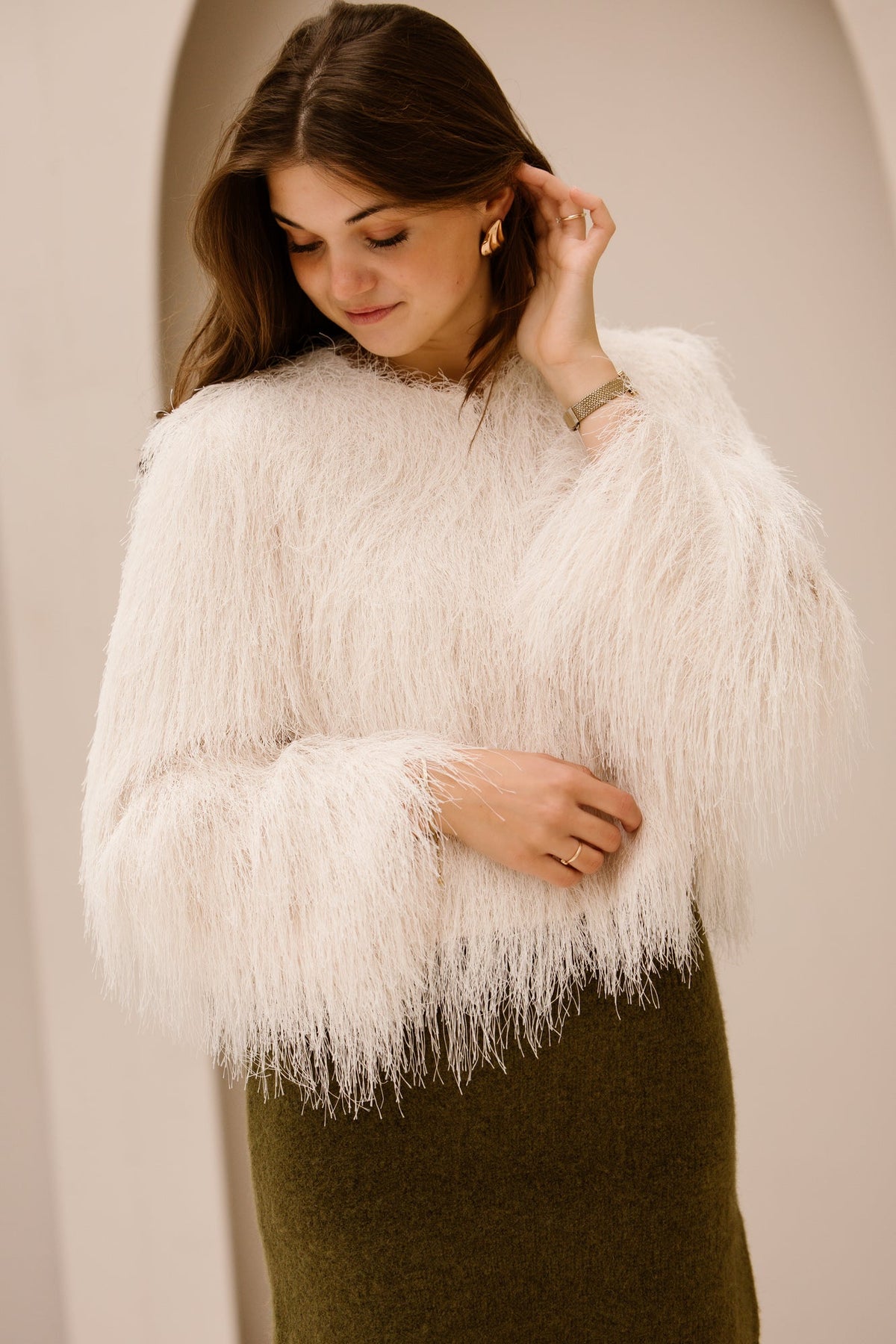 Yasfrikke LS Fringe jacket Pristine - Bij Keesje - Y.A.S - Jas