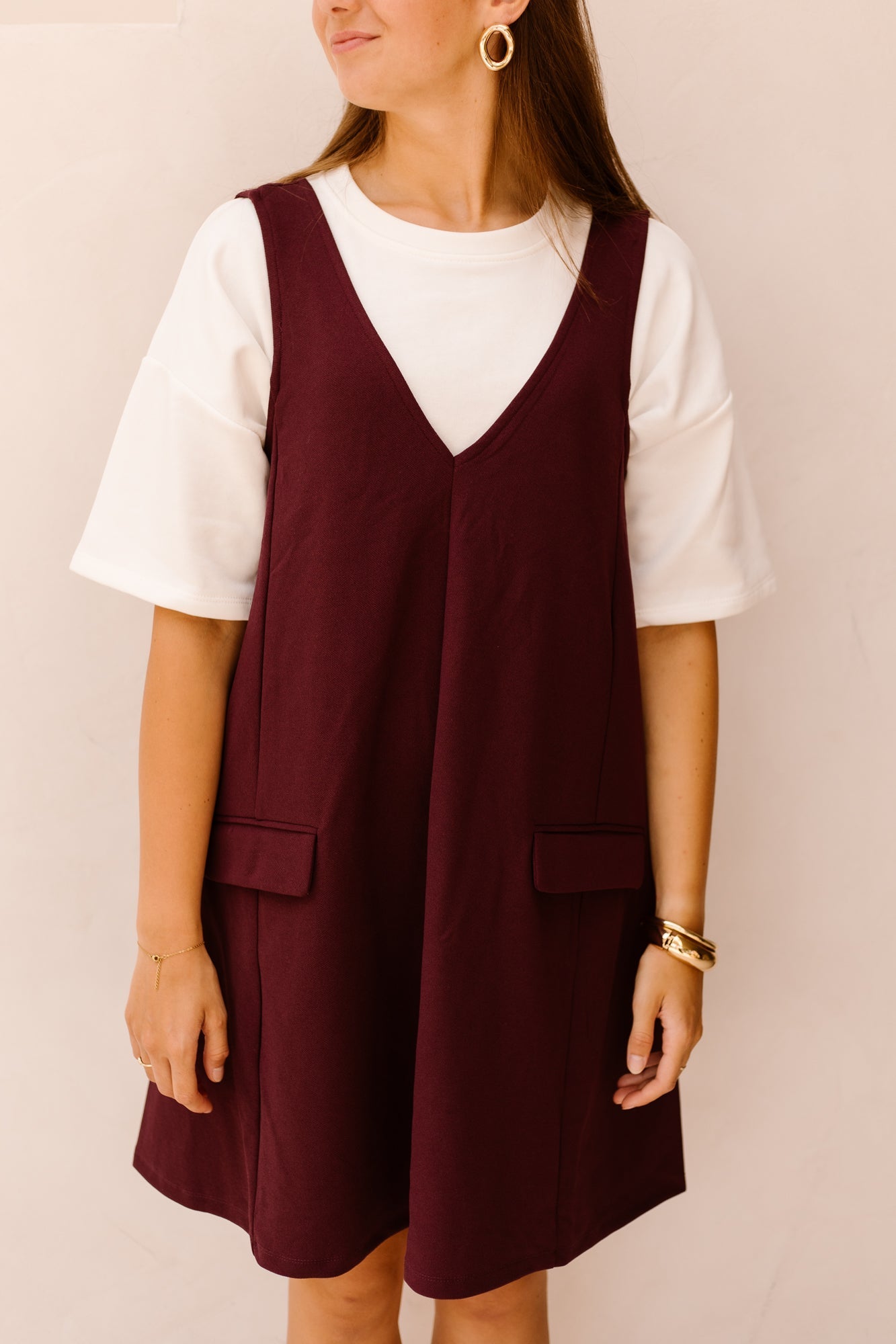 Yasmalea SL Wide Dress Fig - Bij Keesje - Y.A.S - Jurk